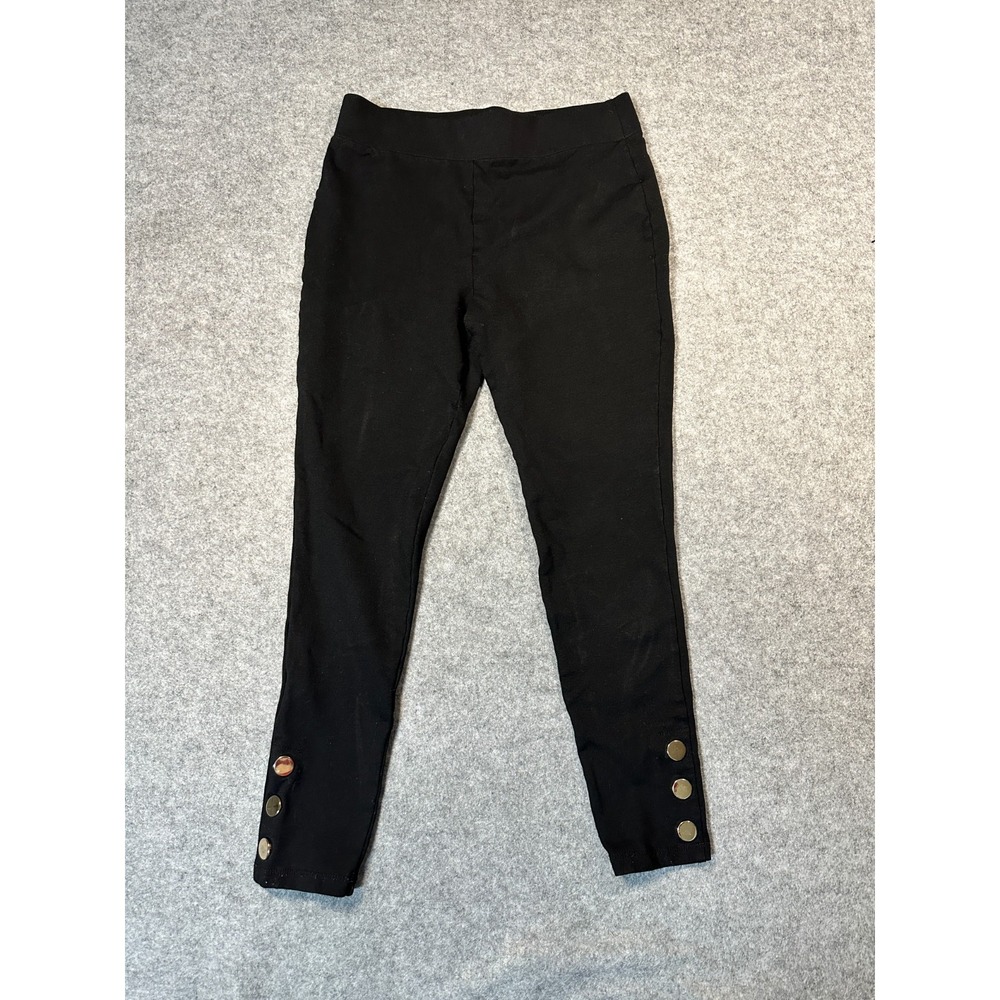 Ci Sono Legging Pants Womens Medium Black Stretch Elastic Waist Skinny Leg